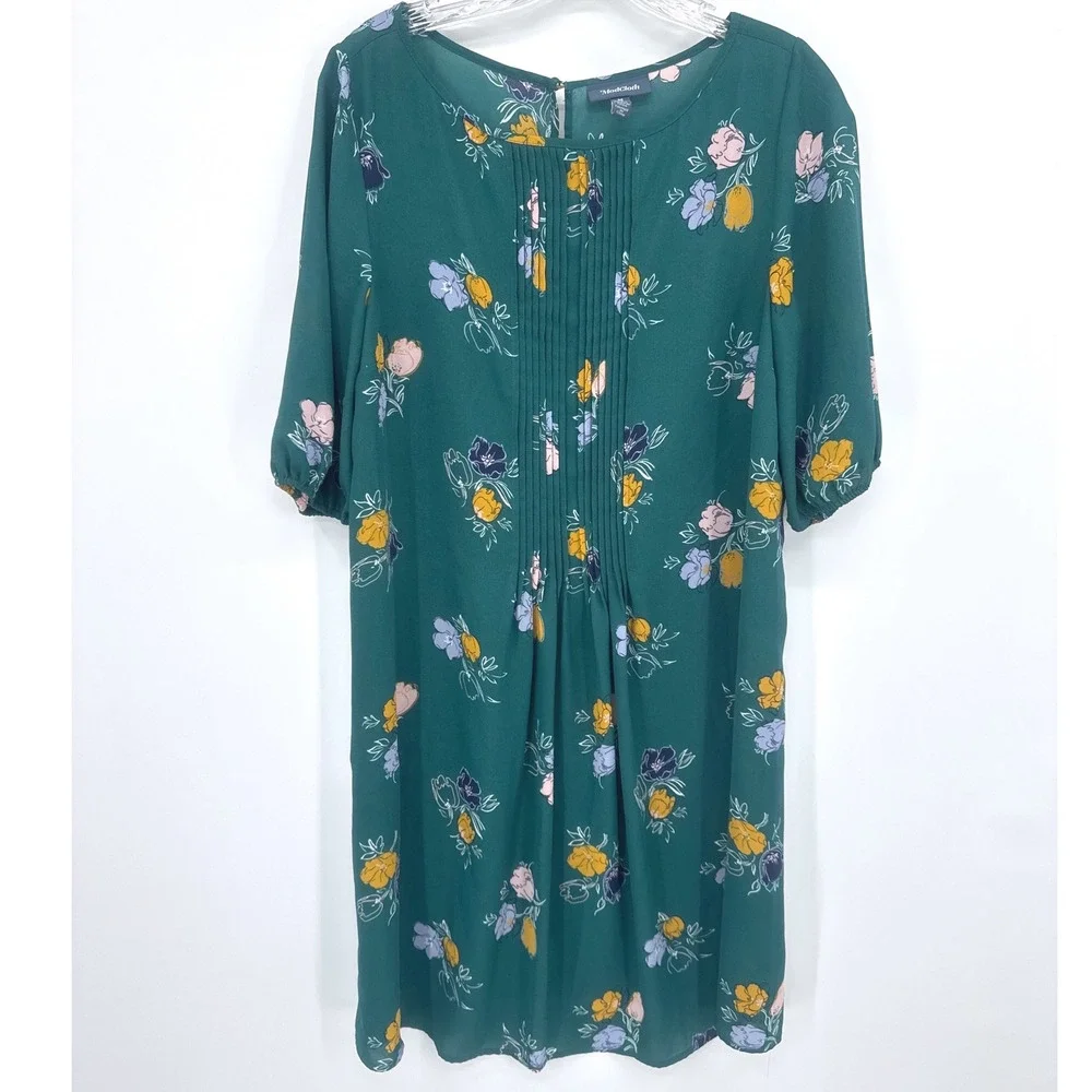 modcloth green floral dress JULIANNA DRESS main image 0